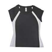 AJ216 Women's Raglan Colorblock