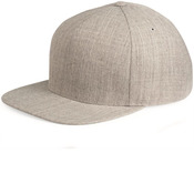 Five-Panel Wool Blend Snapback Cap